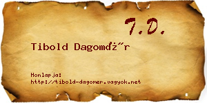 Tibold Dagomér névjegykártya
